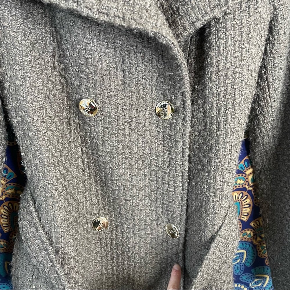 Calvin Klein Wool Blend Trench Coat - Picture 6 of 16